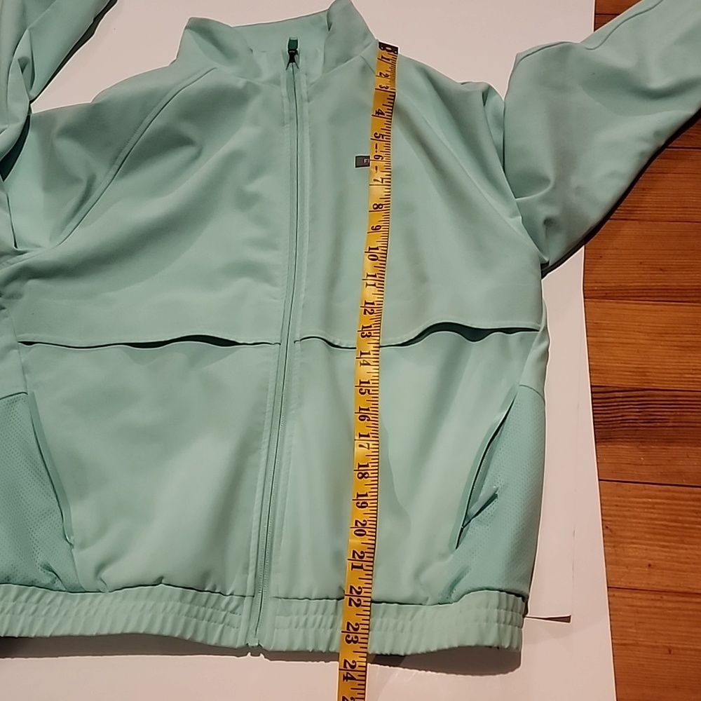 Figs Light Mint Full-Zip Jacket Small - image 12